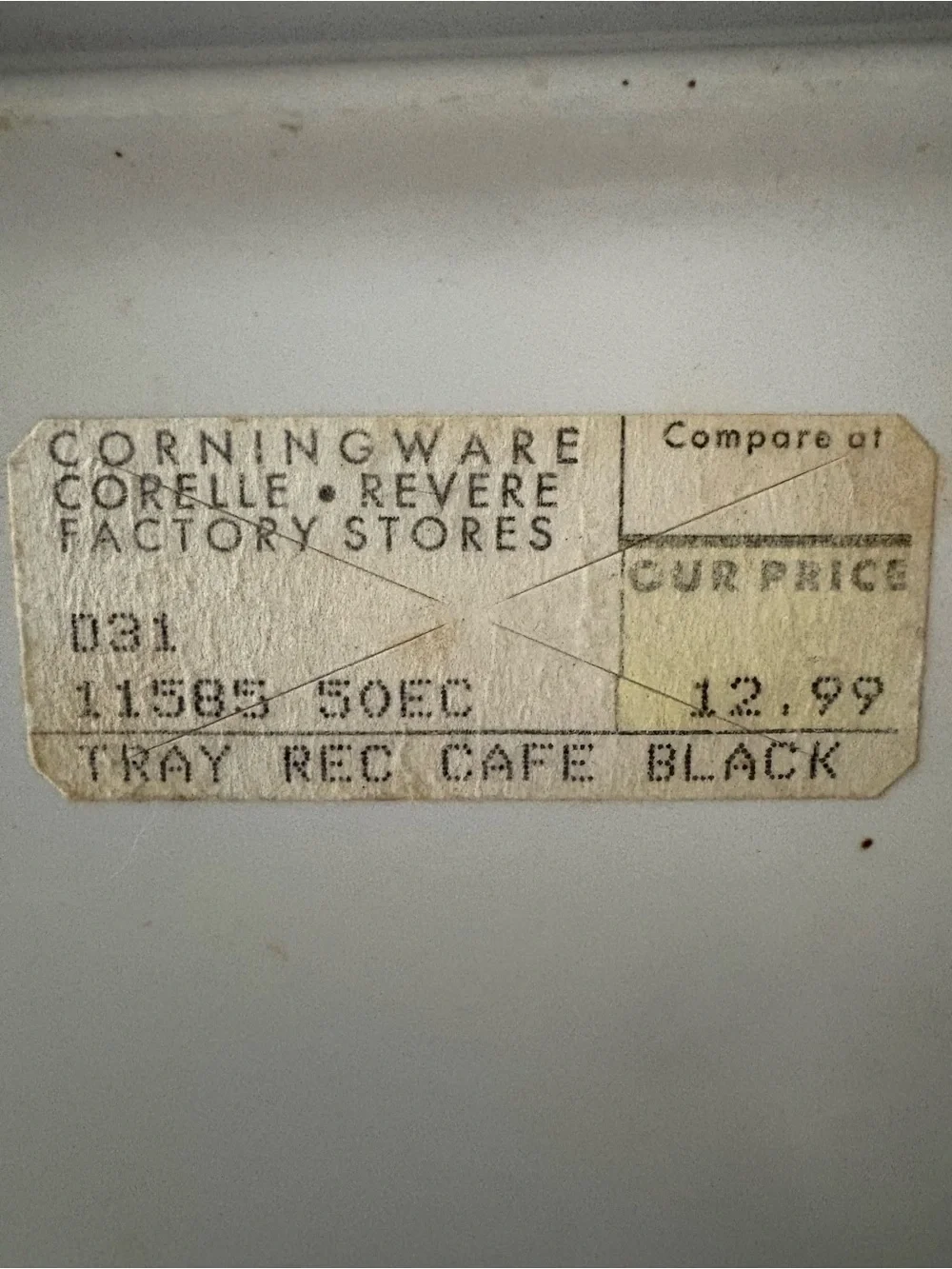 Corelle Coordinates Melamine Tray Rectangle 11  1/2